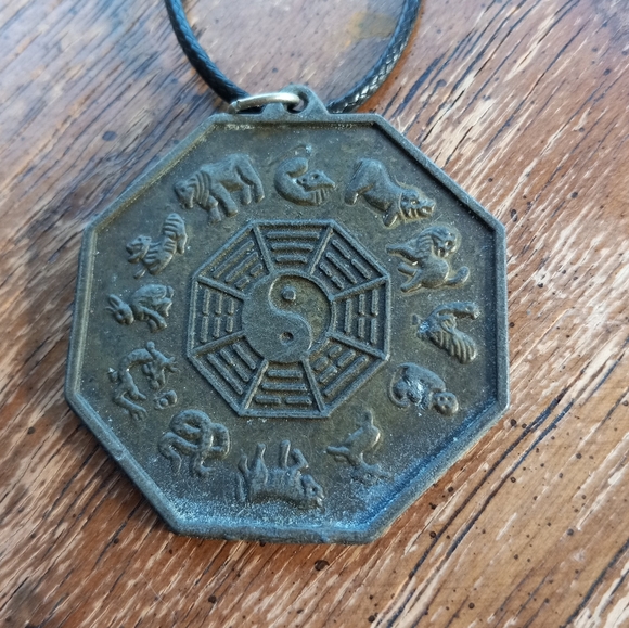 Chinese Zodiac Coin Pendant with Black Cord!! - Picture 3 of 4